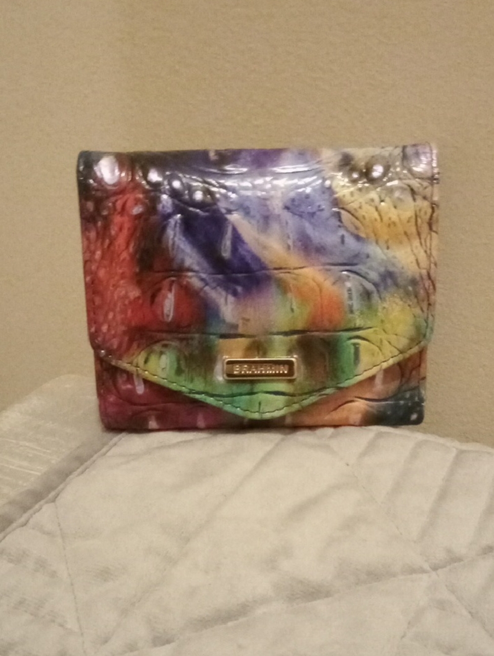 Brahmin Small Veronica Awestruck Melbourne Leather Wallet.